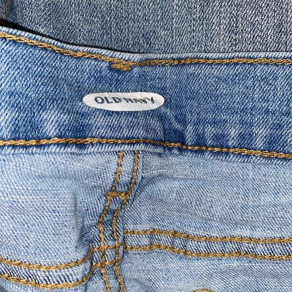 Old Navy Light Wash Blue Denim Cuffed Jeans Shorts Women's Size 4 - Picture 4 of 5